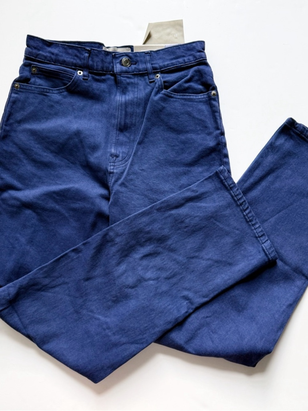 Everlane The Way High Blue Straight Leg Jeans High Rise Women Size 25 26 27 Tall